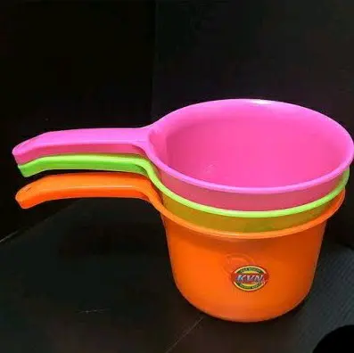 Grosir / Ecer Gayung Warna KVN / Gayung Mandi / Gayung jumbo / Gayung Plastik Kuning biru orange pink