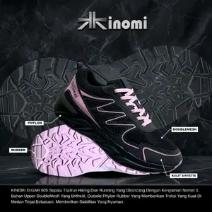 Kinomi Digar 505, sepatu hiking wanita trailruning daily kasual joging lari