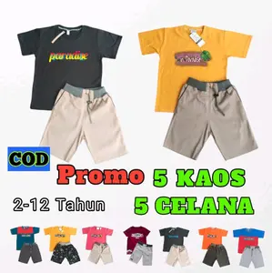 paket kaos dan celana 92 rbu dapat 10 pcs kaos.5+5 celana