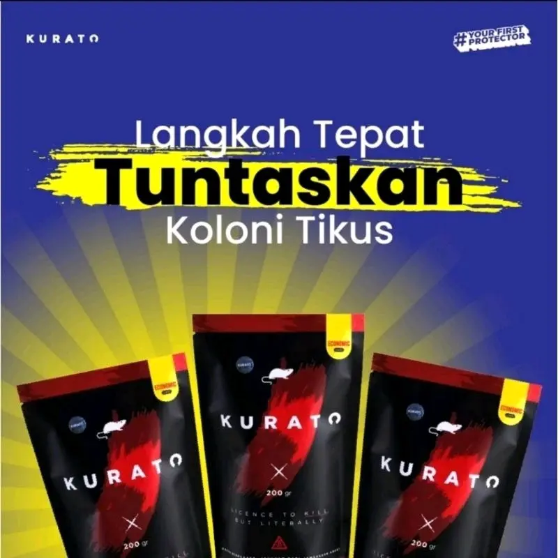 RACUN TIKUS KURATO 100% ORIGINAL 200GRAM PEMBASMI AMPUH TIKUS