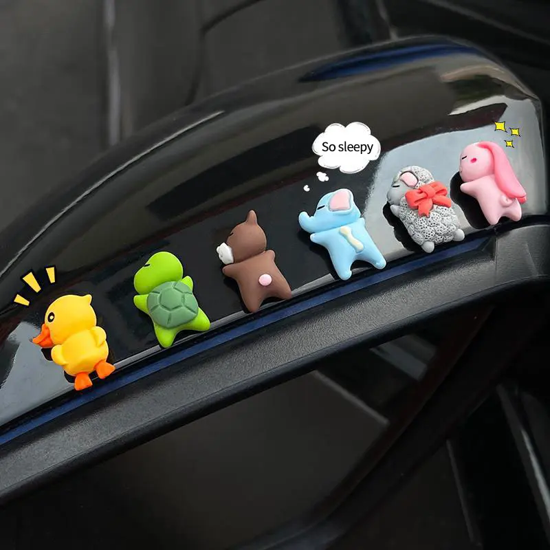 Đồ Trang Trí Xe Hơi Mini, Thiết Kế Sáng Tạo, Trang Trí Động Vật Và Xe Máy, Vịt Rùa Dễ Thương, Phong Cách Hoạt Hình, Trang Trí Nội Thất Ô Tô, Đồ Dùng Quà Tặng