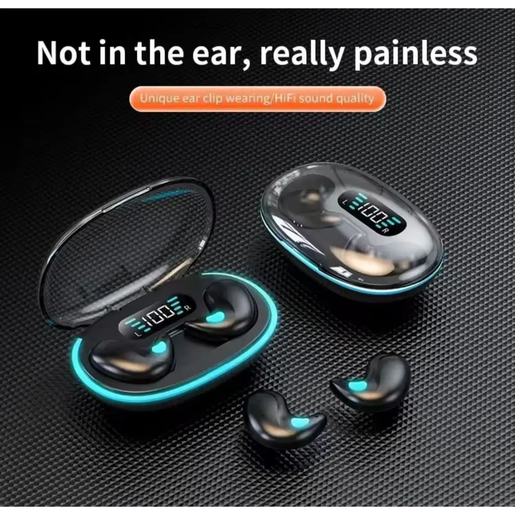 X55 TWS Headset Bluetooth Wireless Earphone Desain Stylish Mic Jernih Nyaman untuk Musik Gaming
