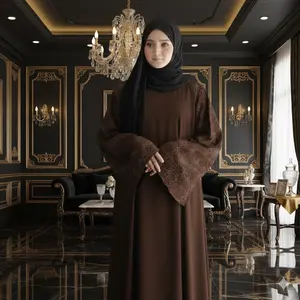 COD Abaya Exclusif Series Tanpa Hijab Bahan Sabrina Anti UV Abaya Gamis dengan Desain Elegan dan Nyaman LEBARAN TERBARU 2026