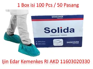 Shoes cover Medis Solida Cover Shoes Apd Medis Harga Per Box isi 100
