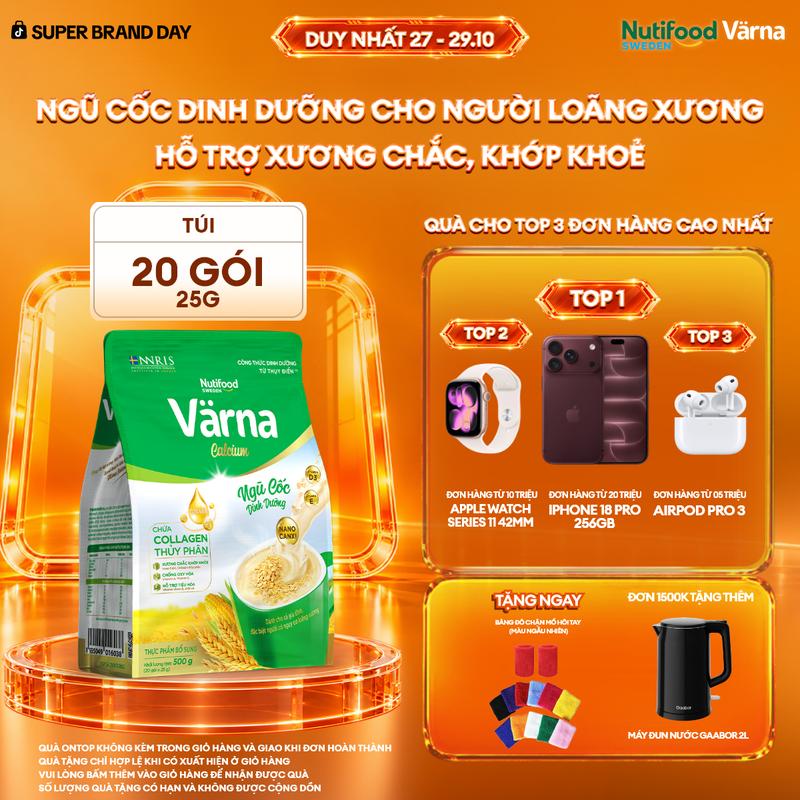 Ngũ Cốc Dinh Dưỡng Varna Calcium - Hỗ Trợ Xương Chắc Khoẻ (500g)