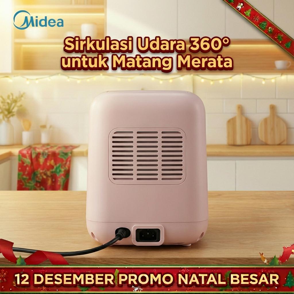 【Promo Ramadan】Midea Air Fryer 650W Hemat Energi Kapasitas Besar 4L Menggoreng Sehat Tanpa Minyak Kontrol Layar LED Timer Aman GARANSI 1 TAHUN 【Promo Ramadan】Midea Air Fryer 650W Hemat Energi Kapasitas Besar 4L Menggoreng Sehat Tanpa Minyak Kontrol Layar LED Timer Aman GARANSI 1 TAHUN