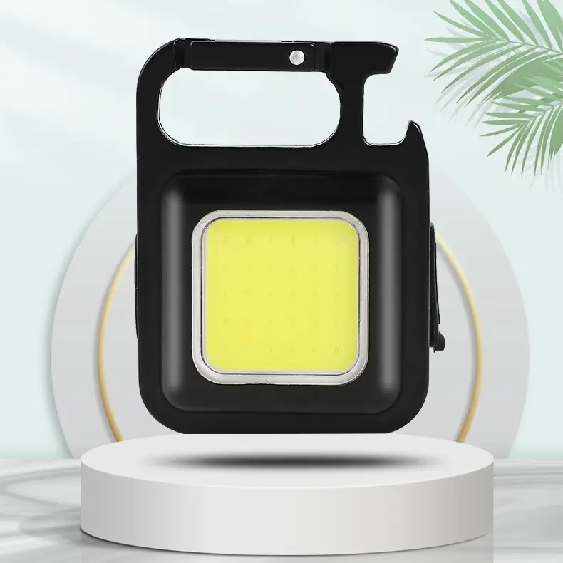 đèn pin siêu sáng mini，Móc Chìa Khóa Đèn Pin Đa Chức Năng COB, Cường Độ Cao, Cầm Tay, Kích Thước Nhỏ Đèn LED Cắm Trại, Siêu Sáng, Đèn Làm Việc