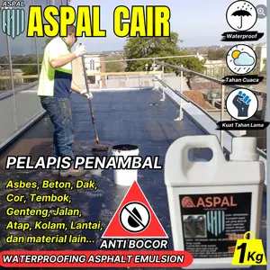 Aspal Sealant Bitumen Liquid Aspal Cair Anti Bocor Rembes Untuk Semua Jenis Material Kemasan 1 Kg