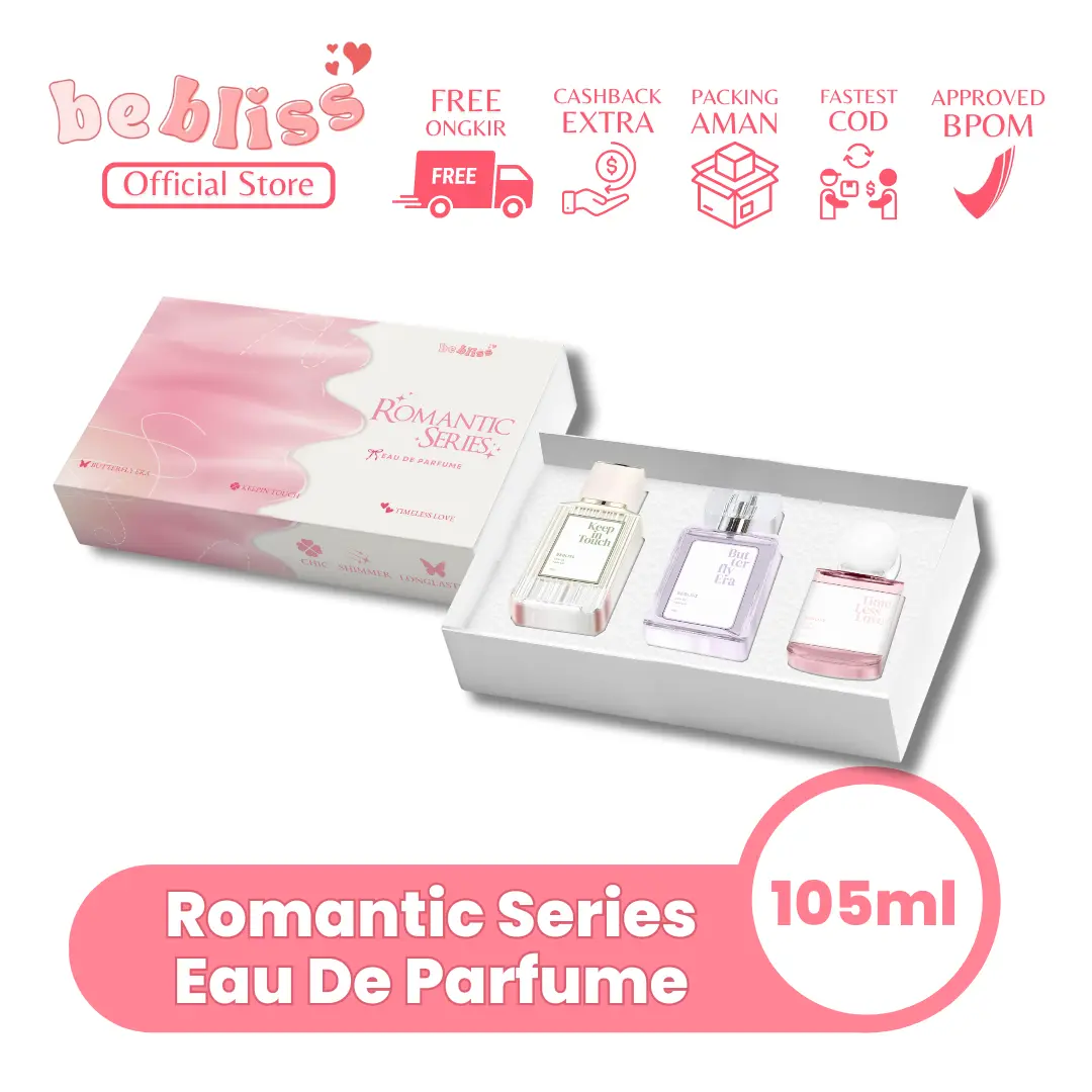 BEBLISS EAU DE PARFUME ROMANTIC SERIES GET 3PCS PARFUM SHIMMER SPRAY UNISEX PREMIUM Perfume WANGI TAHAN LAMA