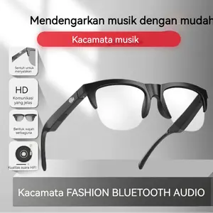 Cerdas Bluetooth nirkabel F06 kacamata matahari panggilan olahraga luar ruangan headset HIFI  teknologi sentuh