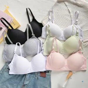 4 PC Bra Wanita Nyaman Sehari-hari - Hanya   Bahan Cotton Lembut, Anti Gerah  1681