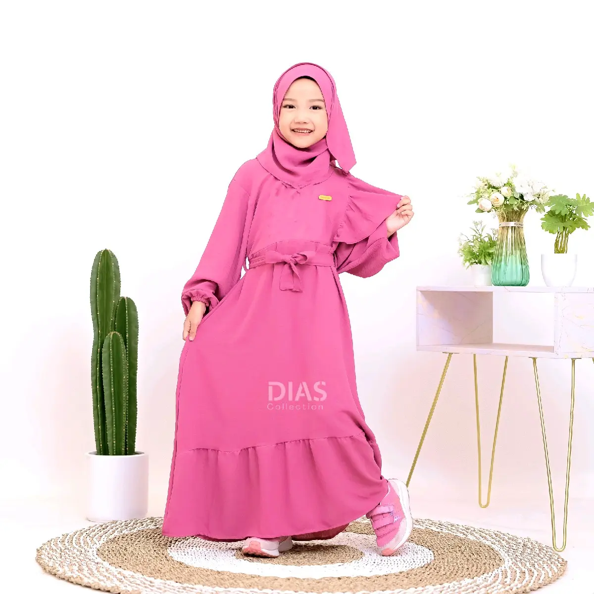 Dias Gamis Anak Aysha Gamis Set Hijab BAju Muslim Gamis Manasih Gamis Putih Gamis Lebaran Nyaman Dress Salur Jubah Lebaran Bordir Katun baju anak  syar'i Syari pakaian muslim anak perempuan Mukena Anak dress muslim wanita
