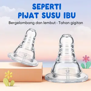 10PCS Dot Botol Bayi 3.8cm standard pacifier Dot Nipple SLIM NECK Dot Ulir BPA free empeng bayi XNZ