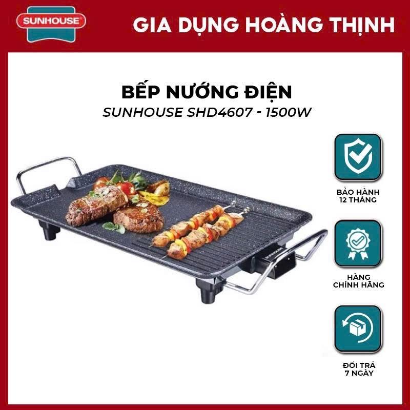 Bếp nướng điện Sunhouse SHD4607 công suất 1500W Bảo hành toàn quốc 12 tháng