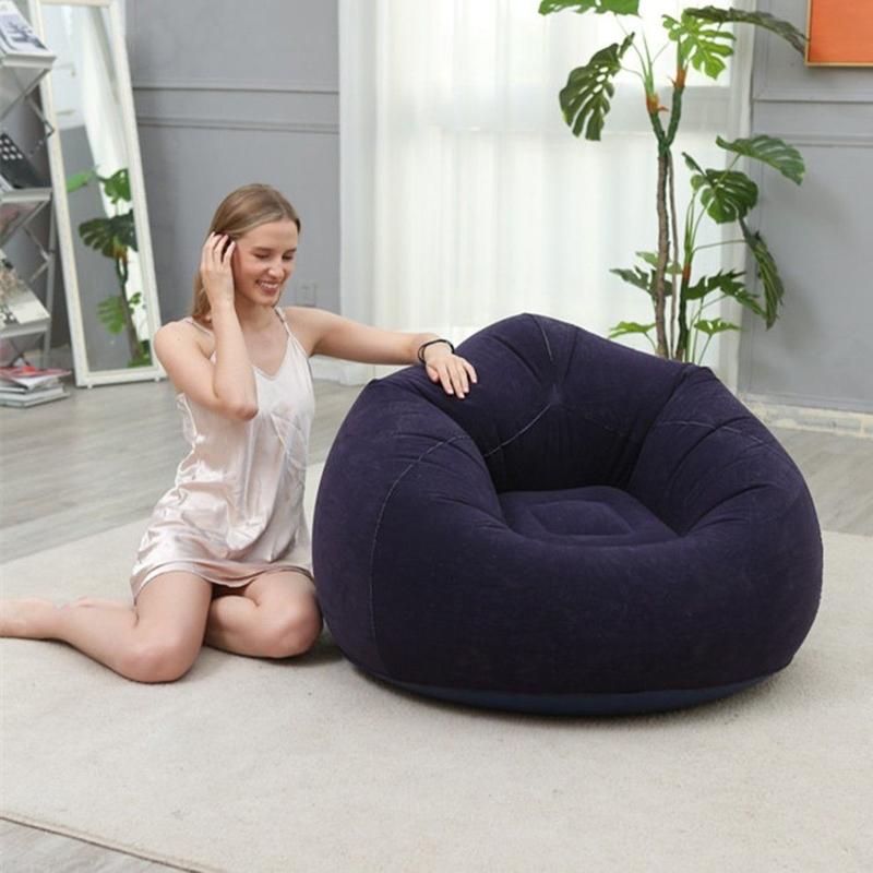 Cutehome Bean Bag Dewasa Single Sofa Minimalis Sofa Millenial Bean Bag Portabel Sofa Santai Angin Waterproof Furniture Pompa Gratis Tahan Lama Material Ramah Lingkungan Berbahan Dasar Tumbuhan Daya Tampung Hingga 400 Kg