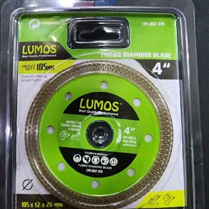 Lumos turbo mata pisau potong granit keramik beton marmer 4" 105 x 1,2 x 20 mm heavy duty