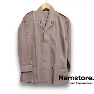 Baju Pramuka Pembina Perempuan - Seragam Sekolah Guru Perempuan Kain Rapilo dan Kain Licin - Wanita, Panjang