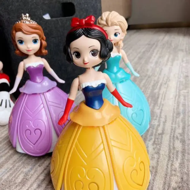 [IM] Mainan Anak  Elsa Dan Sophia Dan Putri Salju Berlampu Bisa Menari Dan Musik Princess