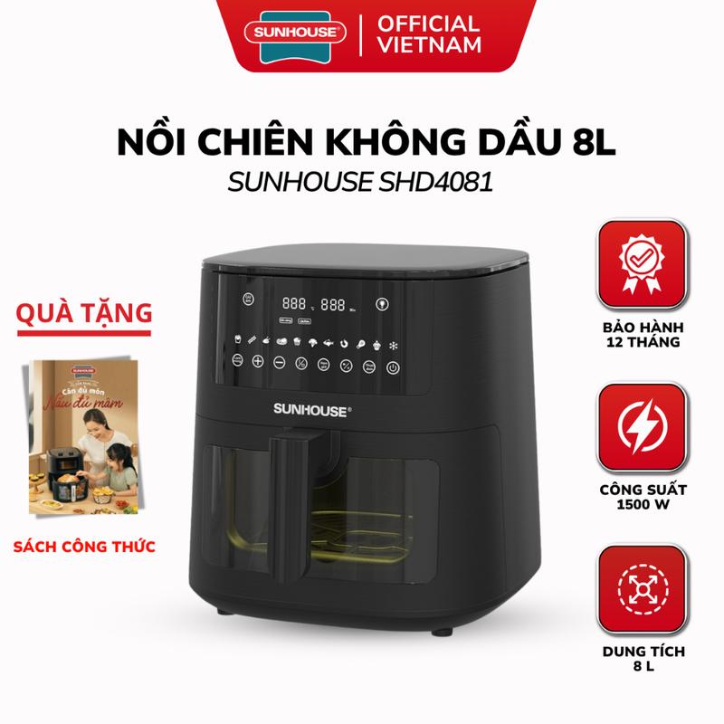 Nồi Chiên Không Dầu 8L SUNHOUSE SHD4081