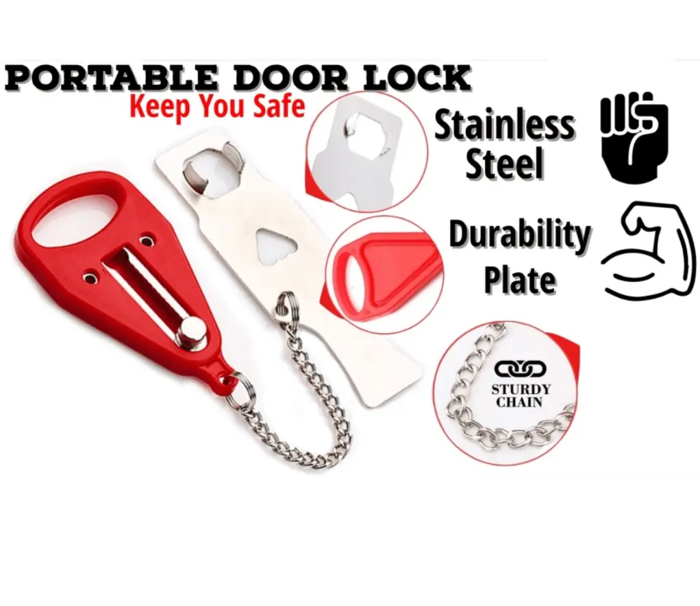 Travel Home Anti Theft Safety Door Lock Portable Security Privacy Hotel Room Sturdy Safe SGStock