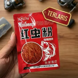 Bubuk cacing merah tas kecil dengan bau yang kuat Umpan