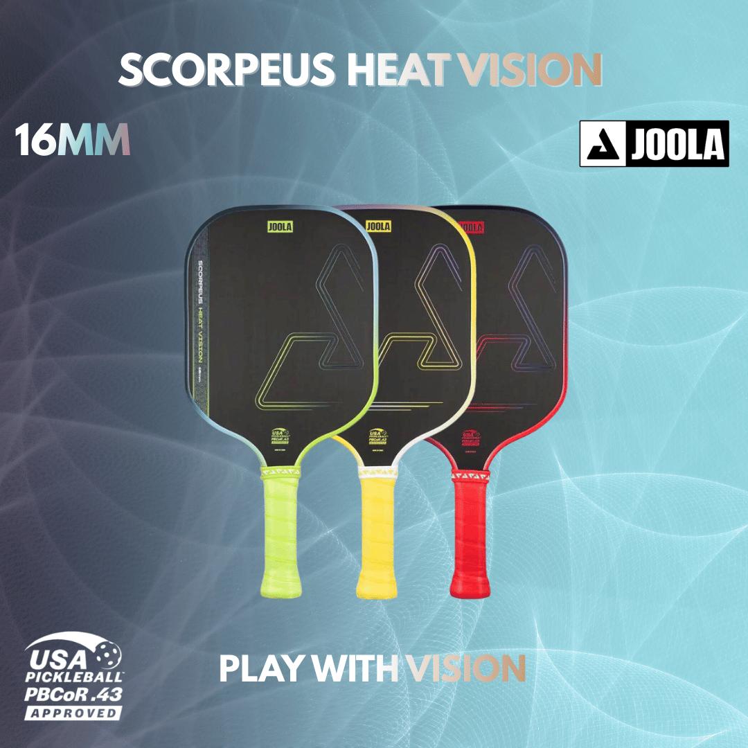 Vợt Pickleball JOOLA Scorpeus Heat Vision - Hàng Chính Hãng Chuẩn Thi Đấu USAPA