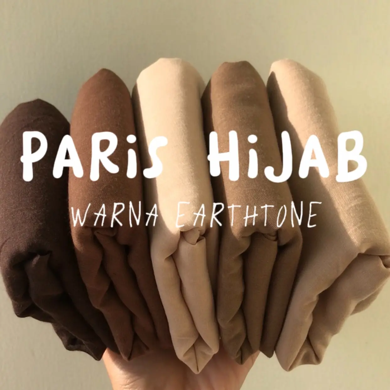 Hijab Segi Empat Paris Jadul Warna Earthtone By Erday Looks Muslim