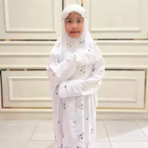 AN-NISA MUKENA TERUSAN ANAK SD BORDIR BUNGA MAWAR HANI