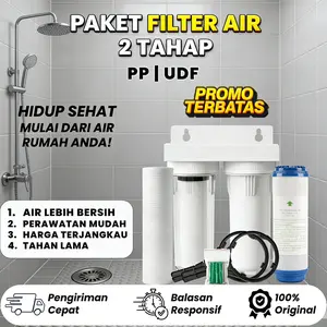 Paket Filter Air Toren / Filter Air Keruh / Paket Filter Air 2 Tahap PP & UDF – Der Doly