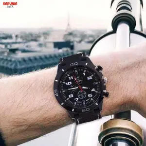 KJ Jam Tangan Pria GT Sport Chrono Grand Touring Fashion Quartz Silikon Rubber Analog Watch GT002