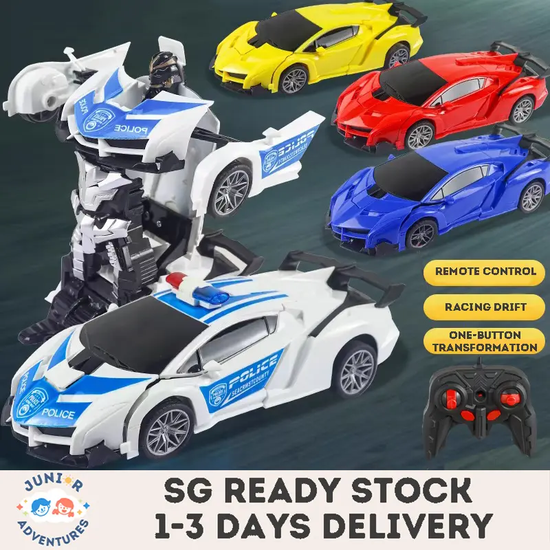 Cool Transformers remote control car with opening and closing is a great gift for children.