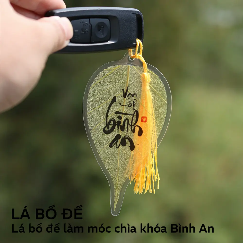 Lá bồ đề 12 con giáp VEGAN trang trí ốp lưng, làm móc chìa khóa, treo xe ô tô   Decor Decor Phòng Phòng Khách Trang Trí Nhà