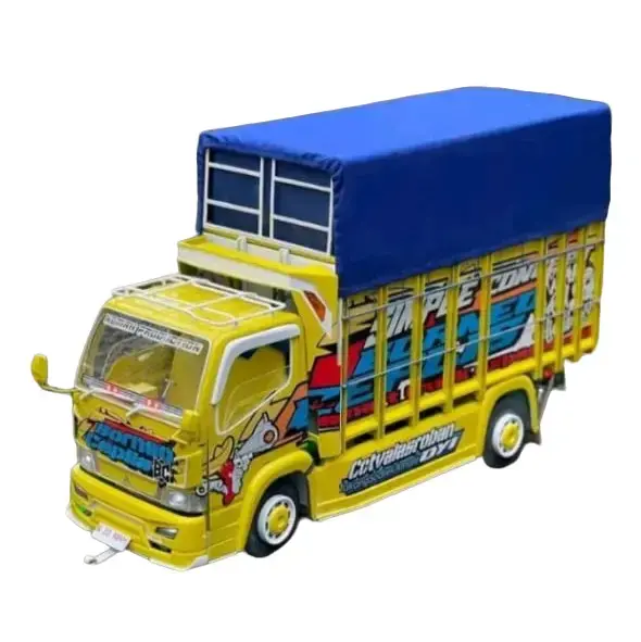 PROMO MURAH MINIATUR TRUK OLENG FULL FARIASI LAMPU BONUS TREPAL TERLARIS