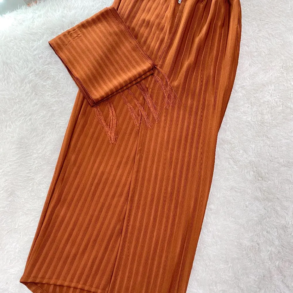 kamen knit dewasa set selendang bahan adem nyaman di pakai