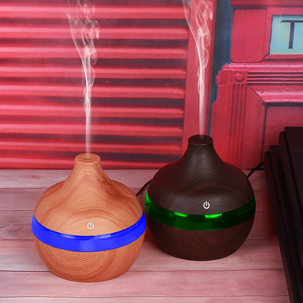 Wood Grain 300ml LED Room Humidifier Essential