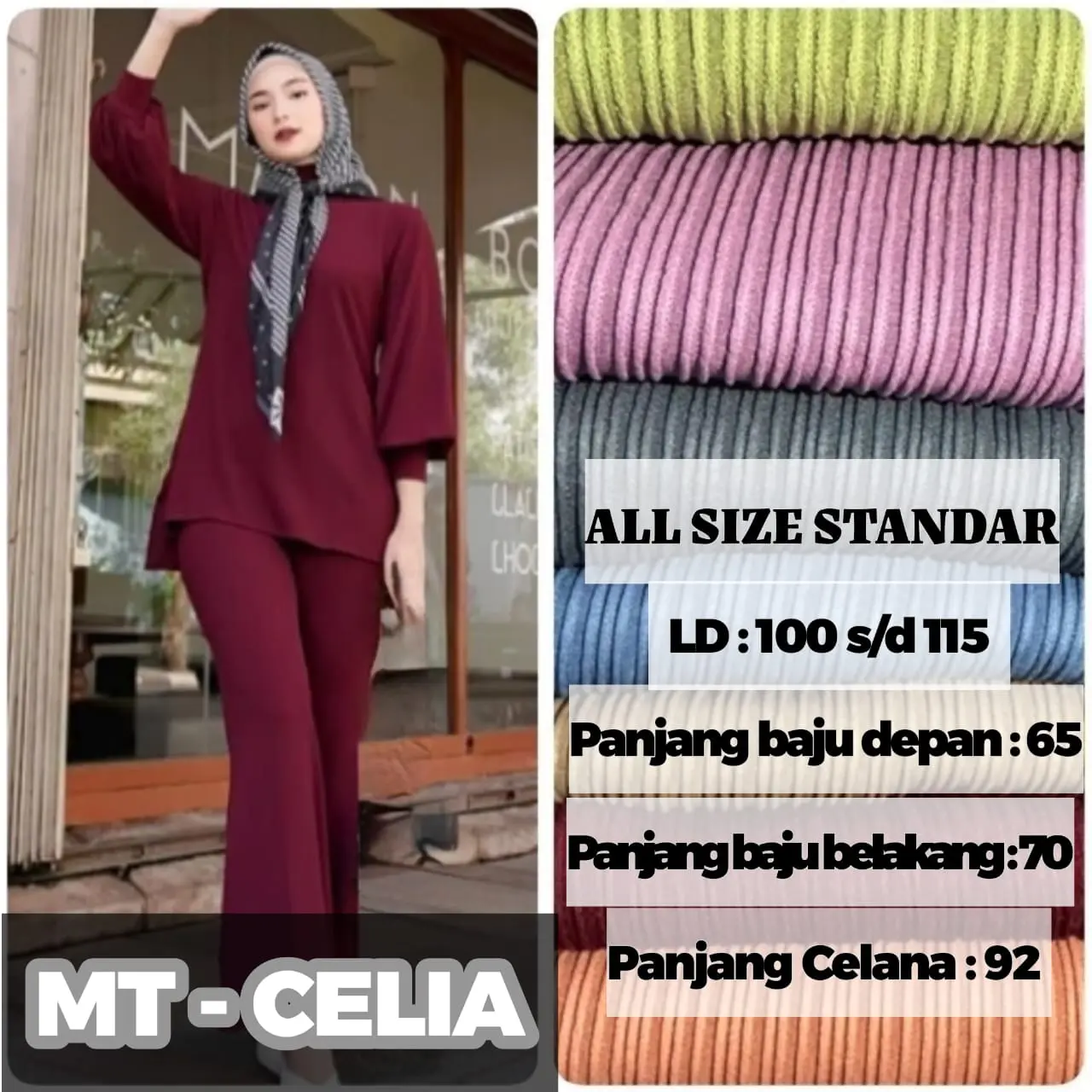 MT - Oneset Celia Elegan Knit Condru [READY SIAP KIRIM]