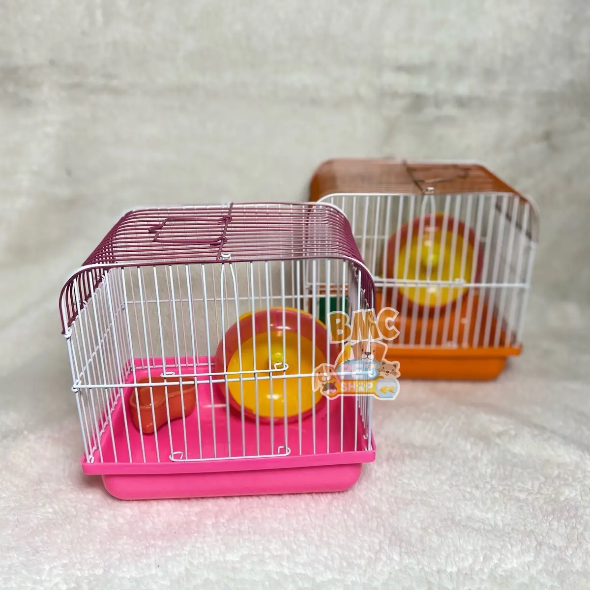 Kandang hamster+tempat makan dan mainan kincir