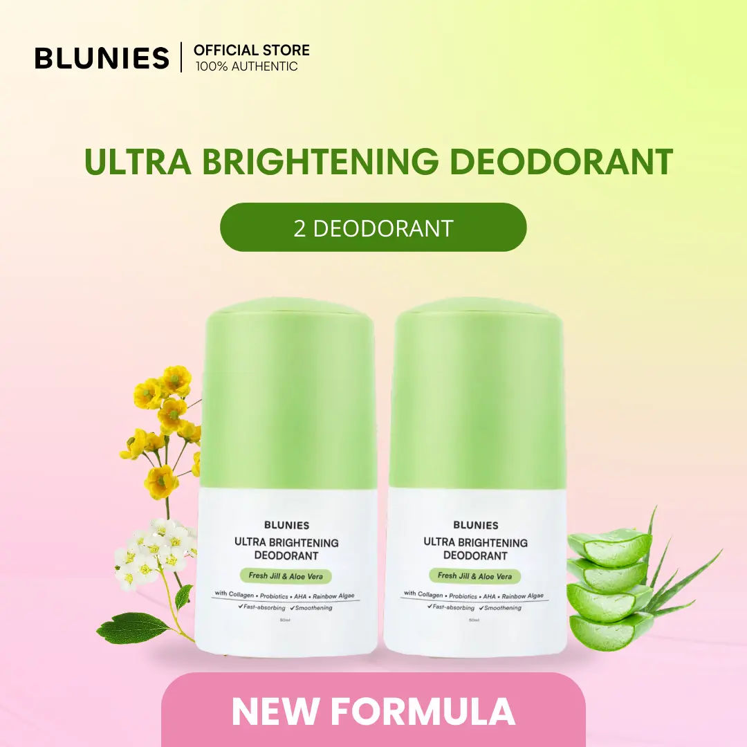 Blunies Ultra Brightening Deodorant Duo (2 x 40ml pack) - NEW Formula!