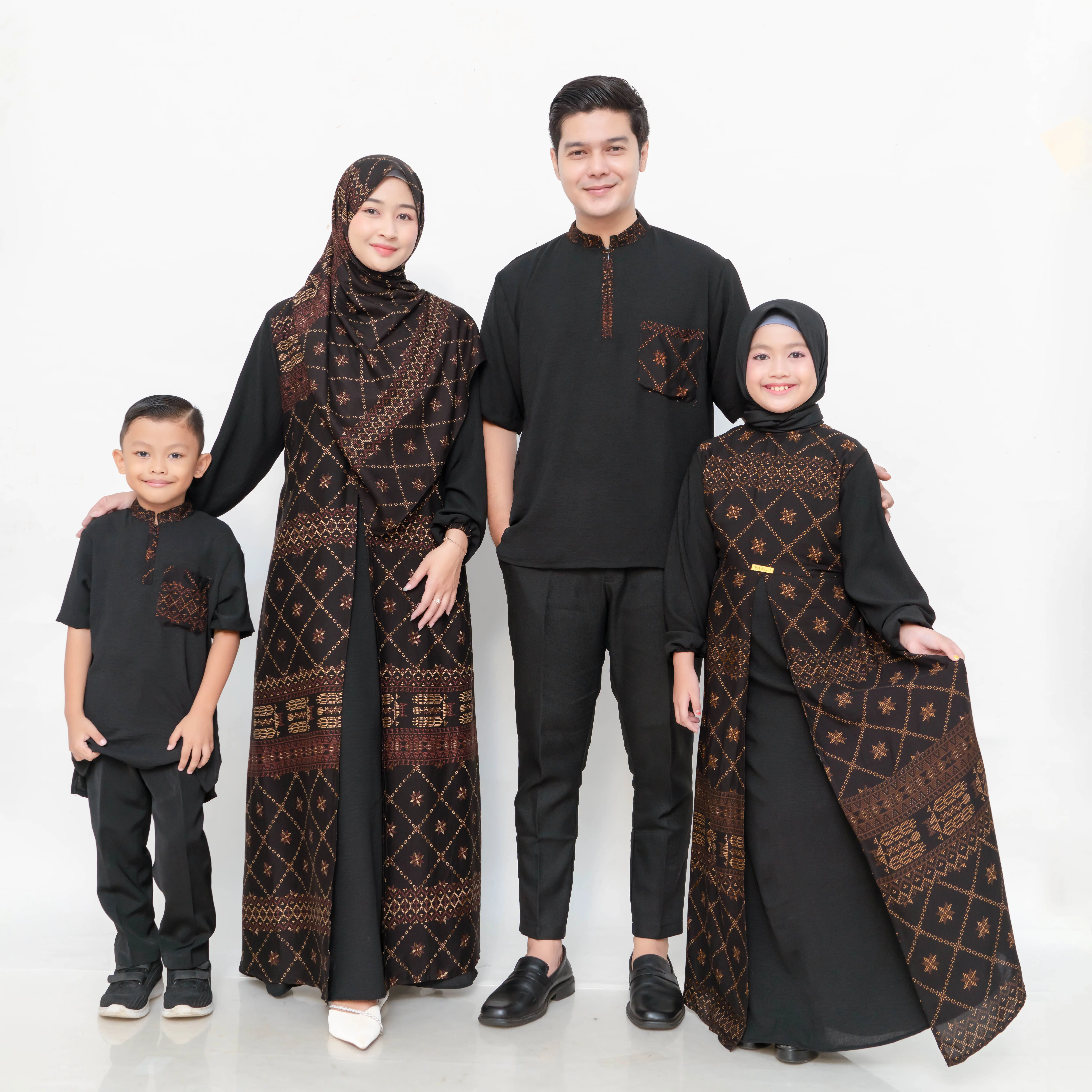 DRESS KELUARGA 2025 DAFENA SONGKET SARIMBIT KELUARGA MURAH BERKUALITAS PREMIUM