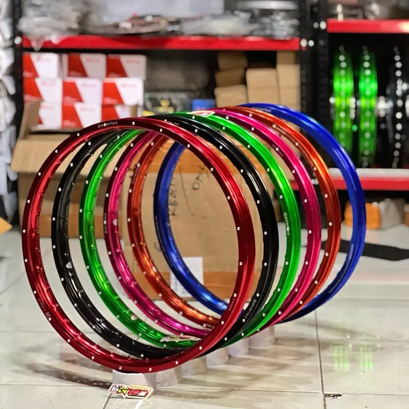 1 BIJI VELG SCARLET RING 18 MOTIF TITIK TITIK / VELG SCARLET CUSTOM MILING TITIK TITIK RING 18