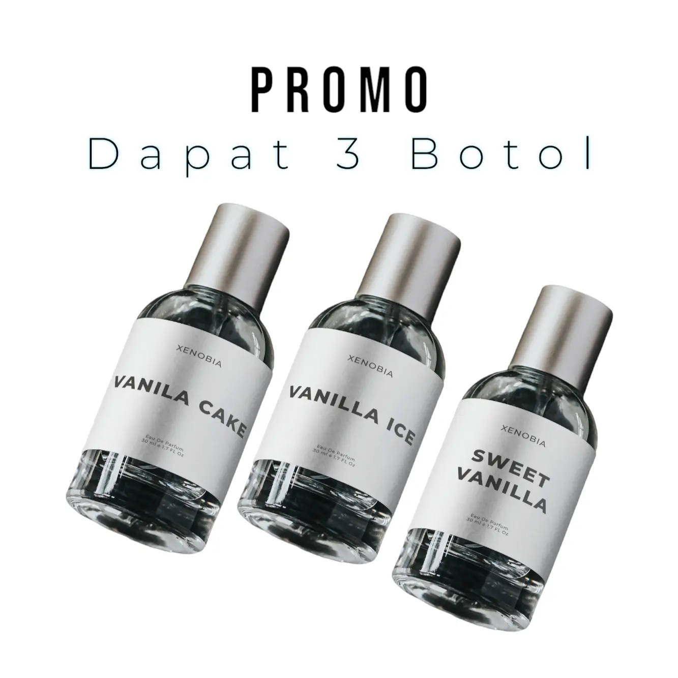 Buy 1 DIKIRIM 3  Parfum vanila wangi pria wanita unisex tahan lama Perfume