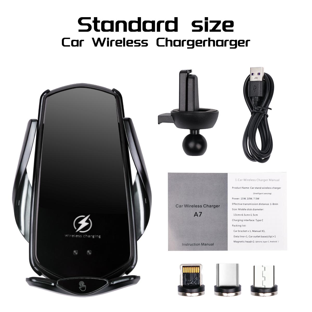 Newest upgrated version smart sensor car wireless charger car mount su