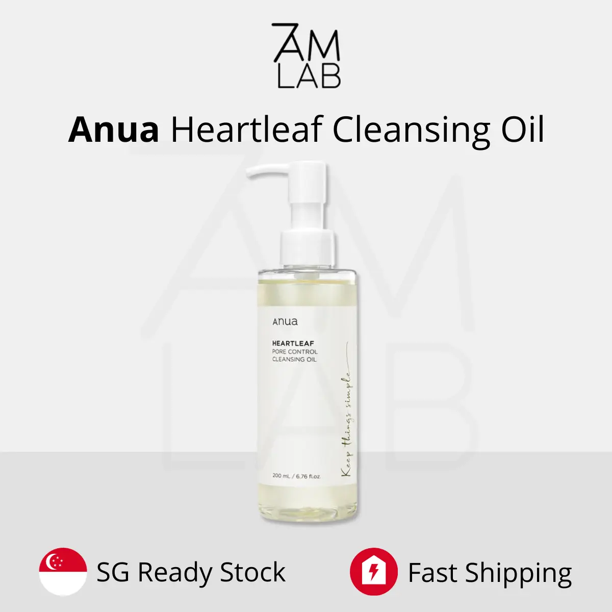 (SG Stock) Anua Heartleaf Pore Control Cleansing Oil 200ml
