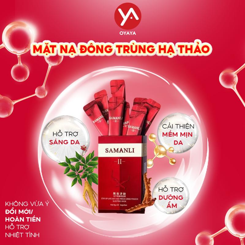 Mặt nạ ngủ đông trùng hạ thảo Oyaya hỗ trợ cải thiện giúp làn da mềm mịn
