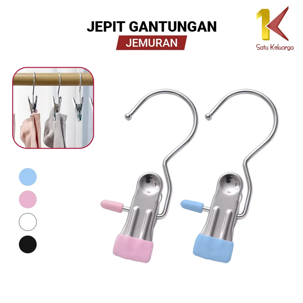 [COD] SK C1052 Jepit Besi Gantungan Jemuran Mini Serbaguna