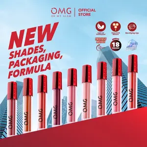 OMG OH MY GLAM MATTE KISS LIP CREAM BPOM LIPSTIK LIP CREAM