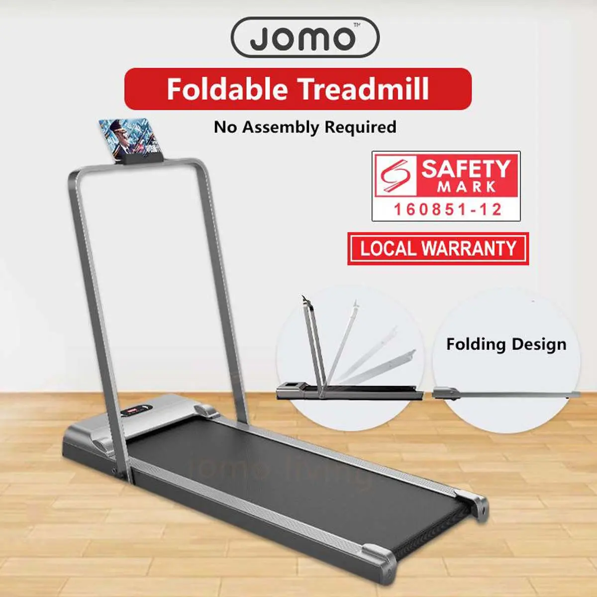 Foldable Treadmill Mini Running Walking Pad