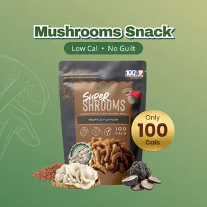 Ppuff! SuperShrooms Truffle 50gr Snack Jamur Camilan Diet Sehat Gluten Free Rendah Kalori
