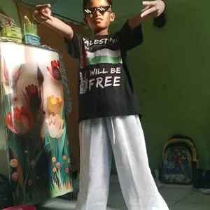 Celana jogger loose pants anak laki-laki dan perempuan baggy pants usia 5-15 tahun unisex