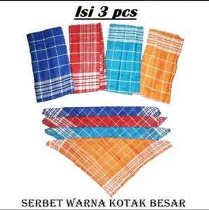 3PCS SERBET WARNA Kain Lap Serbet Dapur Serbaguna Tebal - Cleaning, Warna Cerah Menarik, Cocok untuk Membersihkan Dapur Meja Makan Mobil, Serbet Berguna untuk Rumah Restoran Tempat Kerja